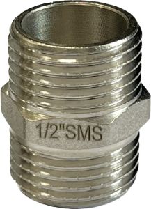 Ниппель 1/2'' (27мм) никель 