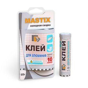 Клей холодная сварка для алюминия 55гр (холодная сварка) MASTIX