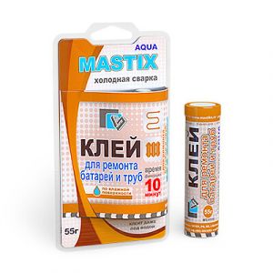 Клей холодная сварка для батарей и труб 55гр (холодная сварка) MASTIX