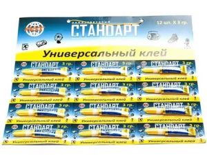 Клей Секундный СТАНДАРТ лента Цена за Упаковку 12шт