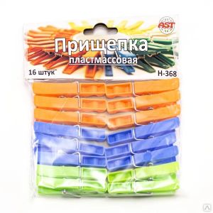 Прищепка бельевая пластмассовая 16шт усиленная