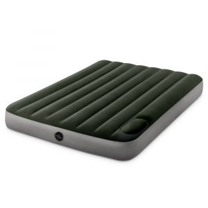 Кровать надувная DOWNY BED, (fiber-tech) встроенный ножной насос, 137x191x25см, ПВХ