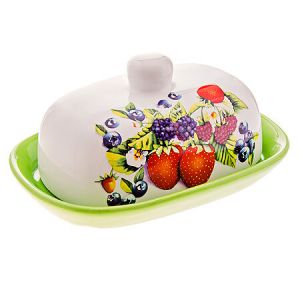 Масленка с крышкой Ягоды 26274 